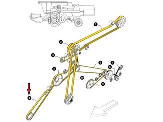 HYDRAULIQUE ENTRAINEMENT - COURROIE POULIE - COURROIE 2HB 4410