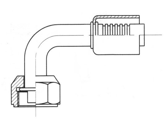 CABINE ET CARROSSERIE - CLIMATISATION - ACIER FEMELLE ORING 90 M6