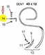 TRAVAIL DU SOL - VIBROCULTEUR - BRIDE POUR DENT 45X1 0