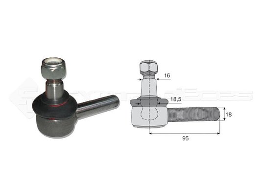 TRANSMISSION ET PONT - PONT AVANT ET DIRECTION - ROTULE FILET G 3500