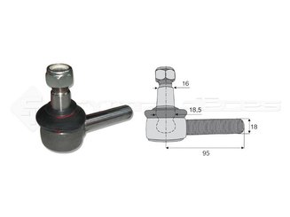 TRANSMISSION ET PONT - PONT AVANT ET DIRECTION - ROTULE FILET G 3500