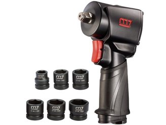 OUTILLAGE EQUIPEMENT ATEL - OUTILS PNEUMATIQUES - CLE  A CHOC 900NM + COFFRET 6 DOUILLES