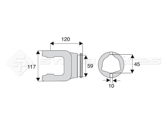 HYDRAULIQUE ENTRAINEMENT - TRANSMISSION A CARDAN - MACHOIRE CARDAN DES 35X106.5