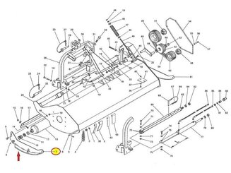 RECOLTE BROYAGE - BROYEUR - SUPPORT DROIT FL 160