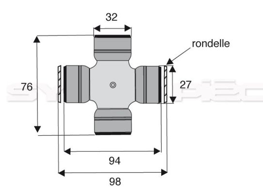 HYDRAULIQUE ENTRAINEMENT - TRANSMISSION A CARDAN - CROISILLON W.2480