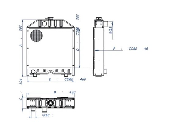 NEW HOLLAND - CNHDIVERS - RADIATEUR