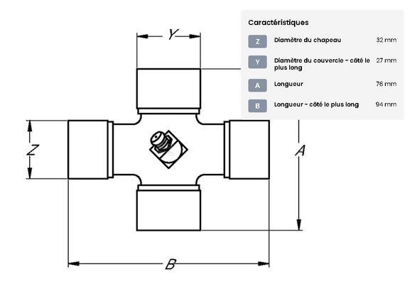 HYDRAULIQUE ENTRAINEMENT - TRANSMISSION A CARDAN - CROISILLON W.2480