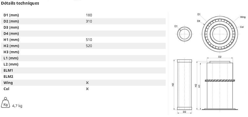 FILTRES - FITRE A AIR - FILTRE A AIR