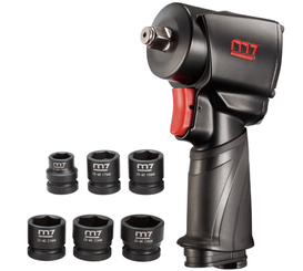 OUTILLAGE EQUIPEMENT ATEL - OUTILS PNEUMATIQUES - CLE  A CHOC 900NM + COFFRET 6 DOUILLES