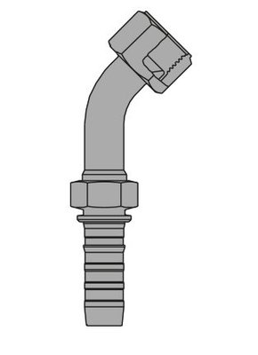 DIVERS SAUF FNH - HYDRAULIQUE - EMBOUT FEMELLE JIC 45°