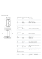 HYDRAULIQUE ENTRAINEMENT - ROULEMENTS - ROULEMENT PLAT SPHERIQUE