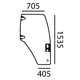 CABINE ET CARROSSERIE - VITRES CABINE ET JOINTS - VITRE PORTE D TM/TS TLA